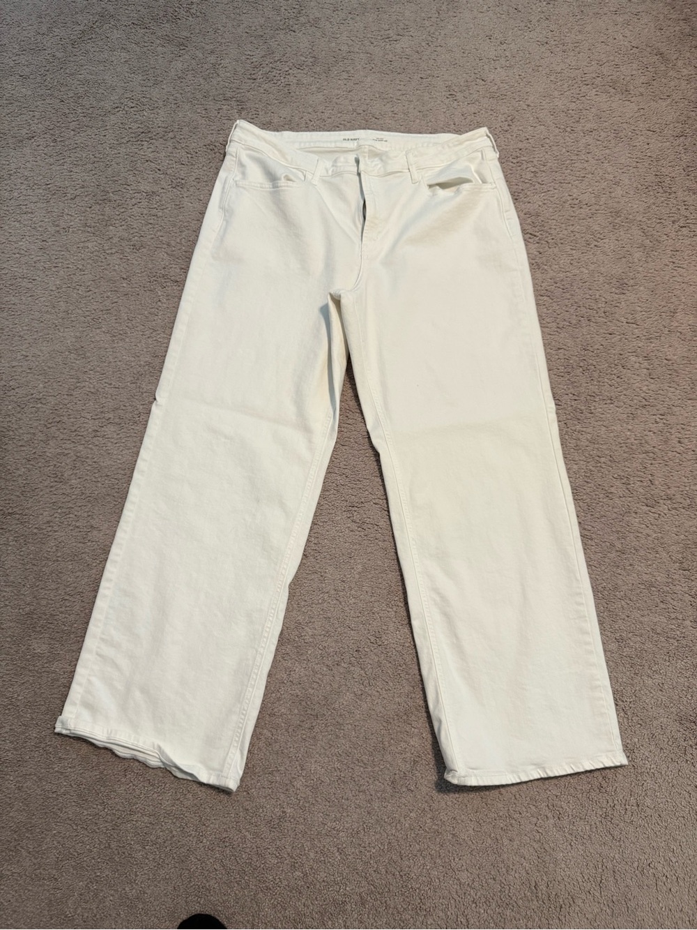 Classic White Women's Wide Leg Jeans